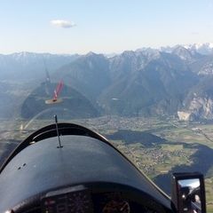 Flugwegposition um 16:18:18: Aufgenommen in der Nähe von Gemeinde Sellrain, Österreich in 2446 Meter